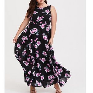 Torrid High Neck Georgette Maxi Dress size 16